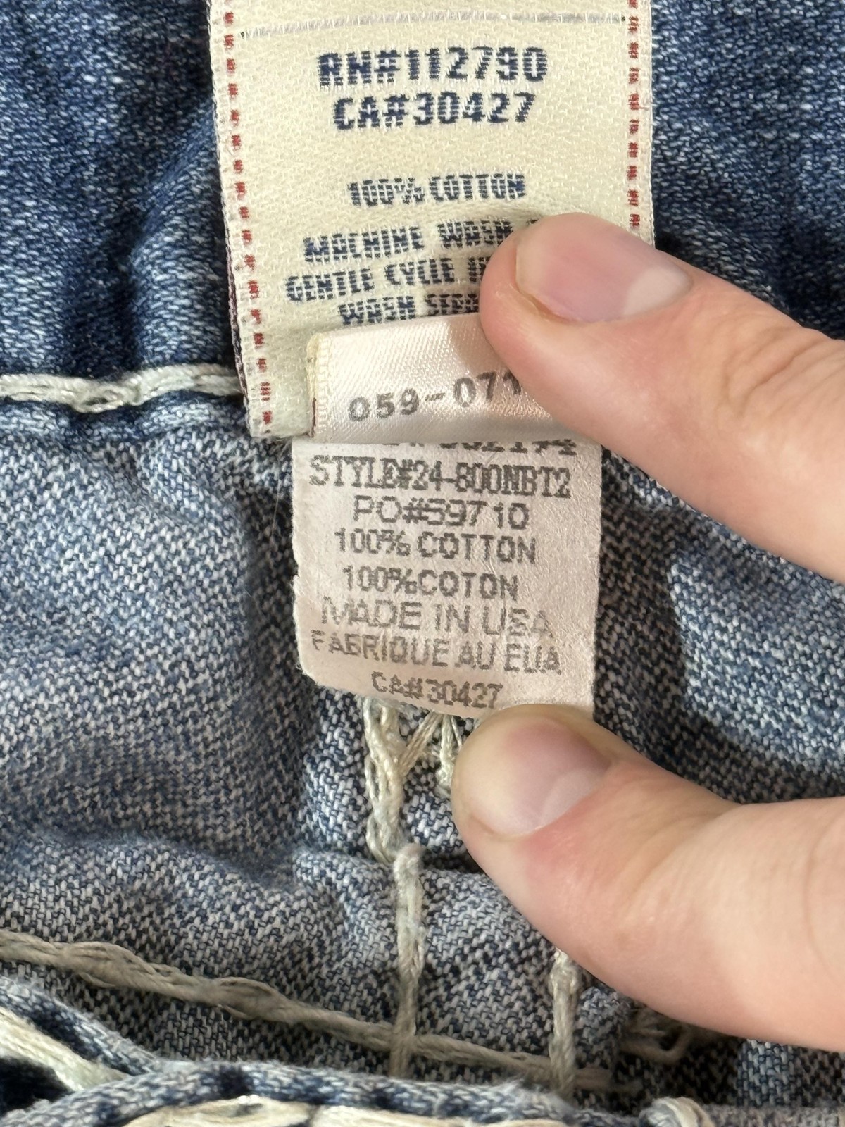 True Religion Bobby Super T Jeans Mens 32 Med Wash Relaxed Bootcut Distressed