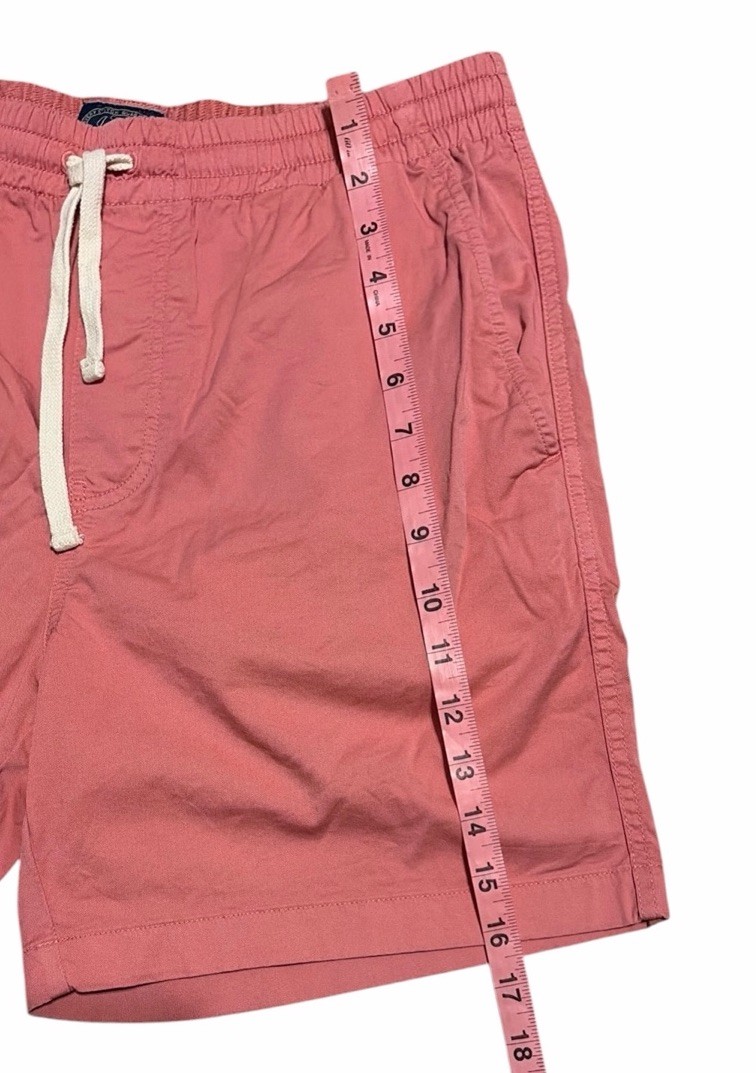 J.CREW Deck Shorts Men Size M Cotton Twill Salmon Pink Casual 6” Inseam Summer