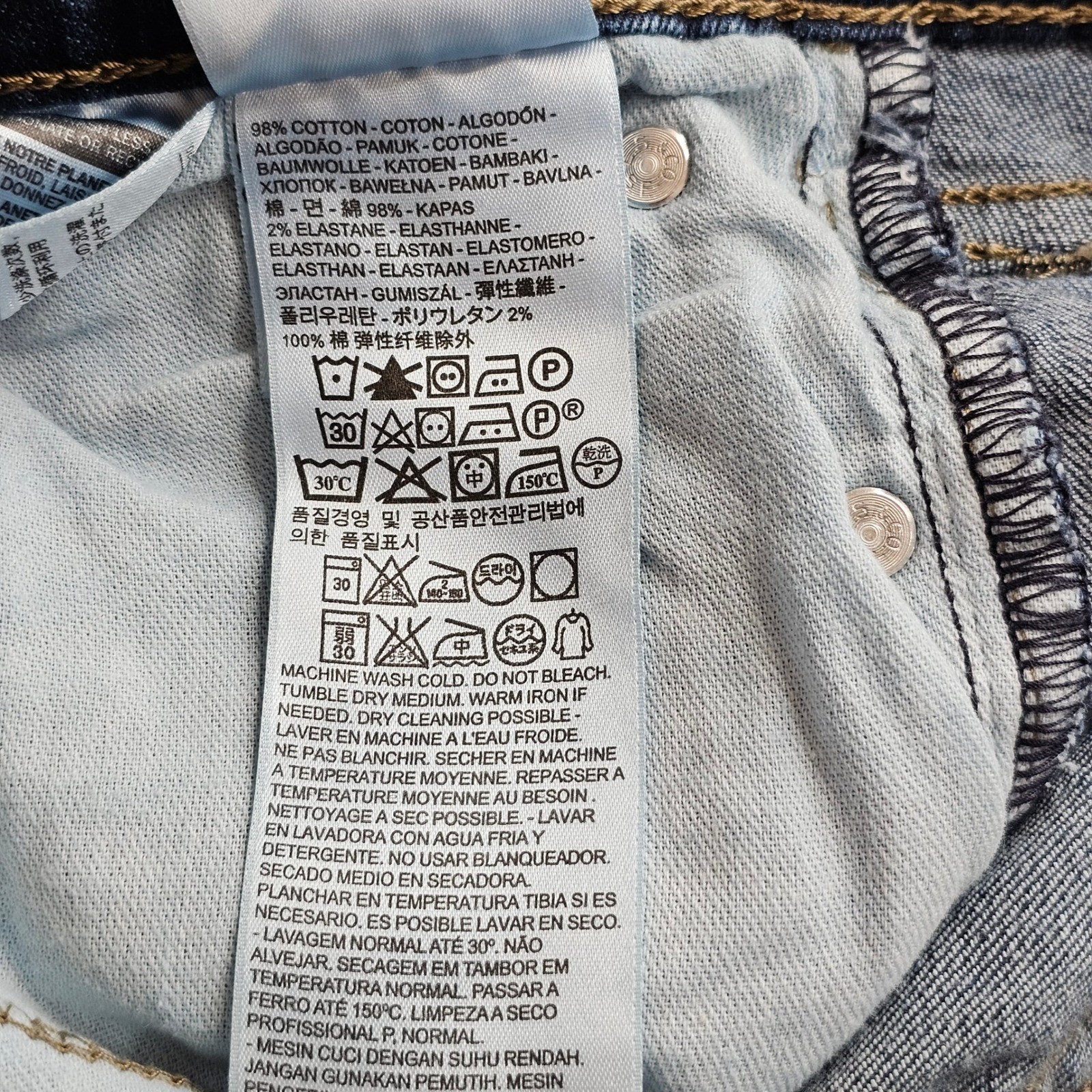 Levi’s 511 Jeans Men’s 32×30 Blue Denim Dark Wash Slim Stretch Skinny Streetwear