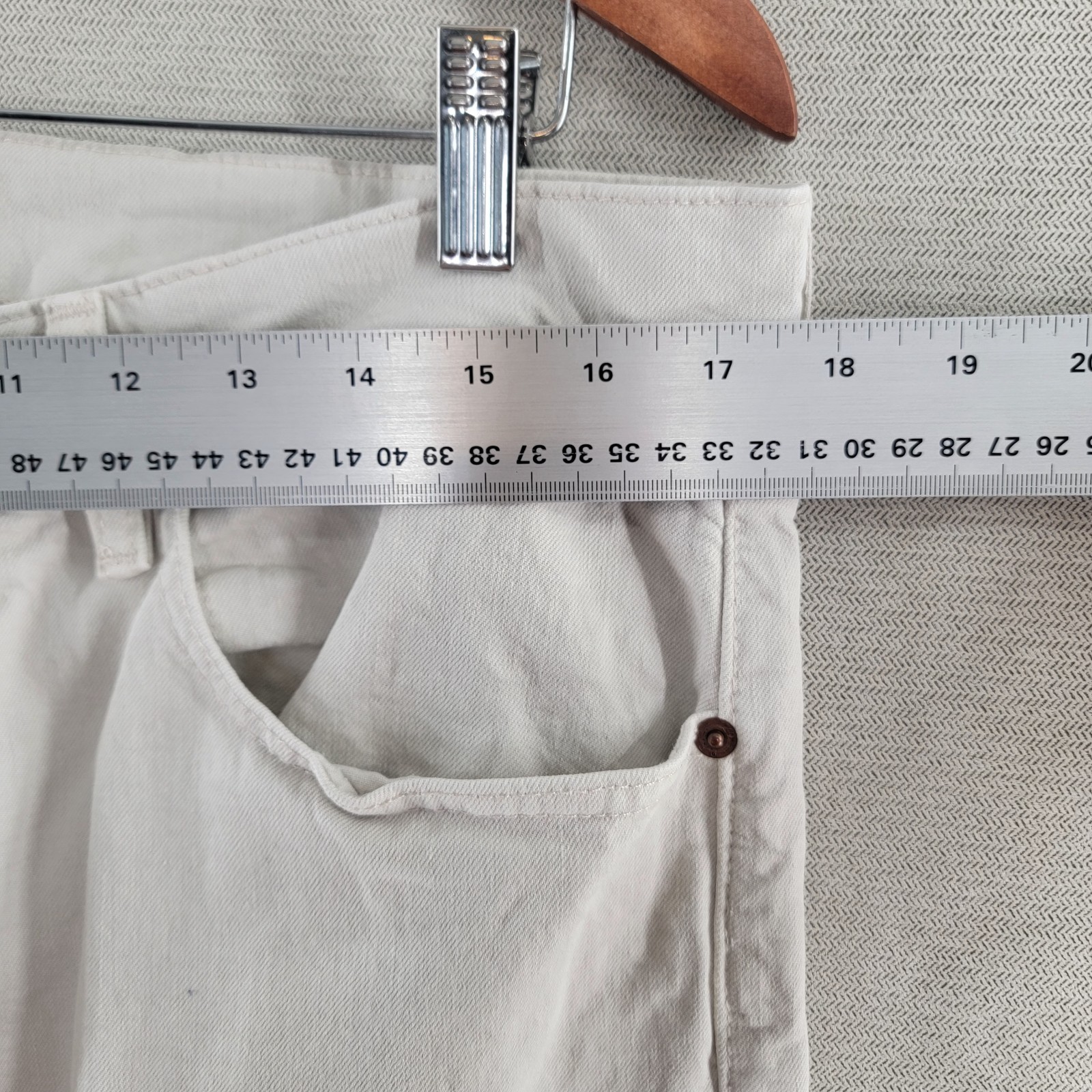 Polo Ralph Lauren Mens Jeans The Sullivan Slim Size 34×32 Ivory 5 Pocket Denim