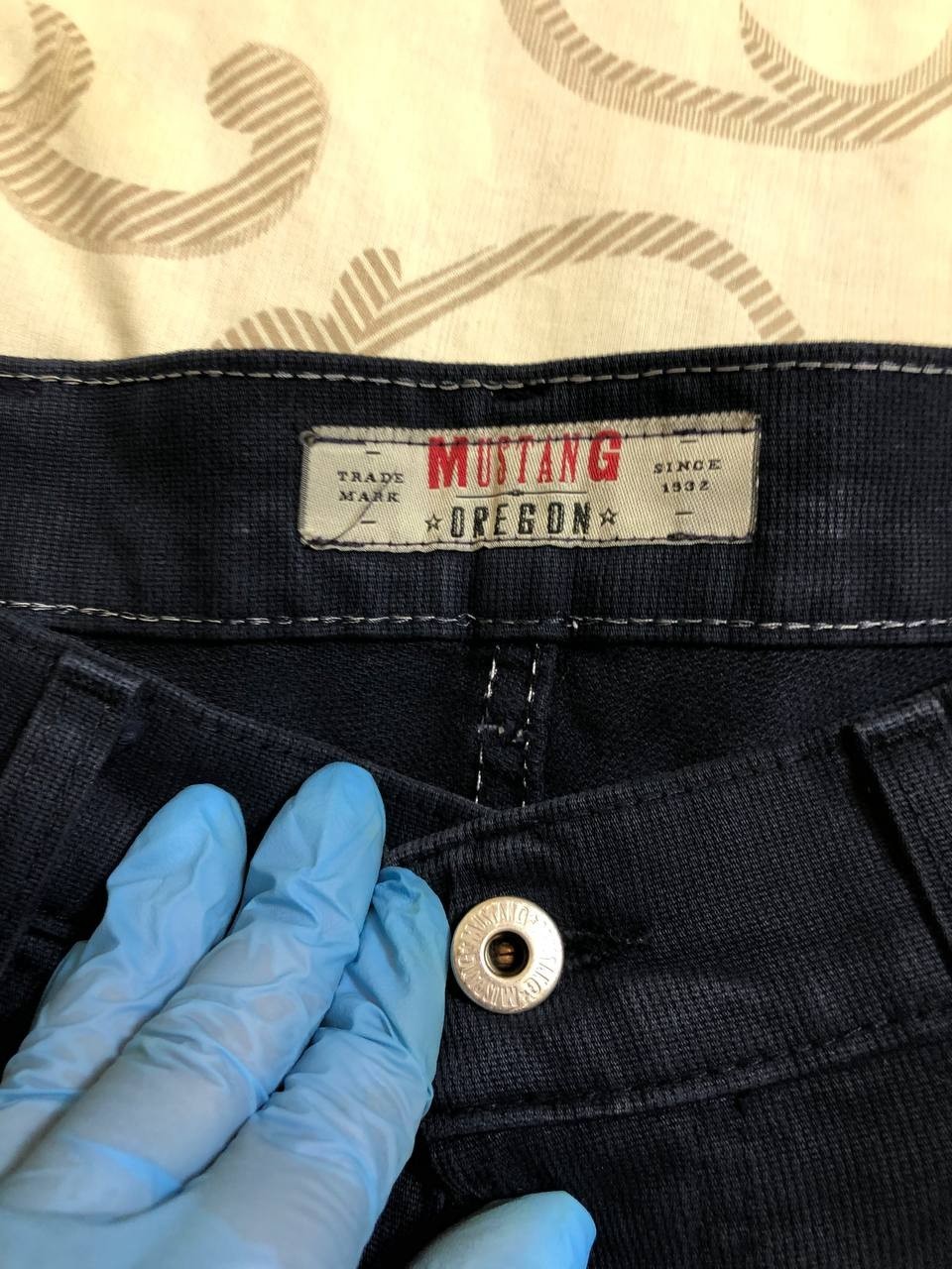 Vintage Mustang Straight Leg Jeans Mens Cotton 33X30 Rare