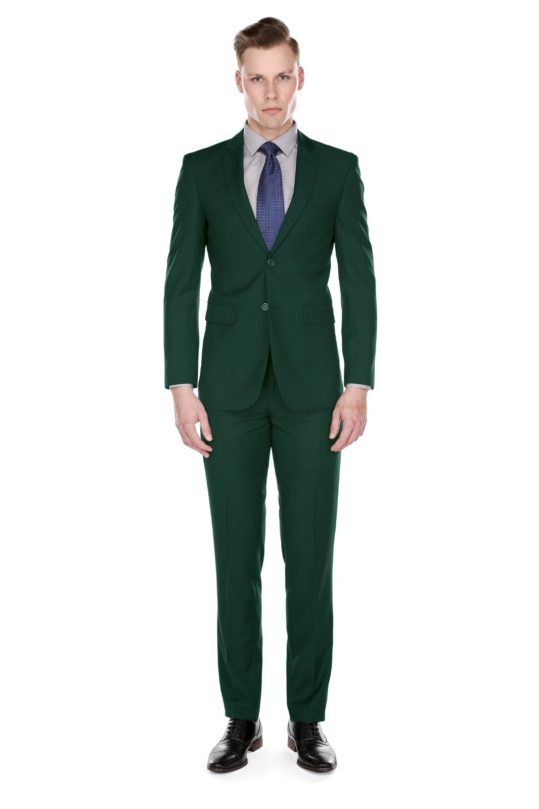 Braveman Men’s Formal Two Piece 2-Piece Slim Fit Cut Suit Set