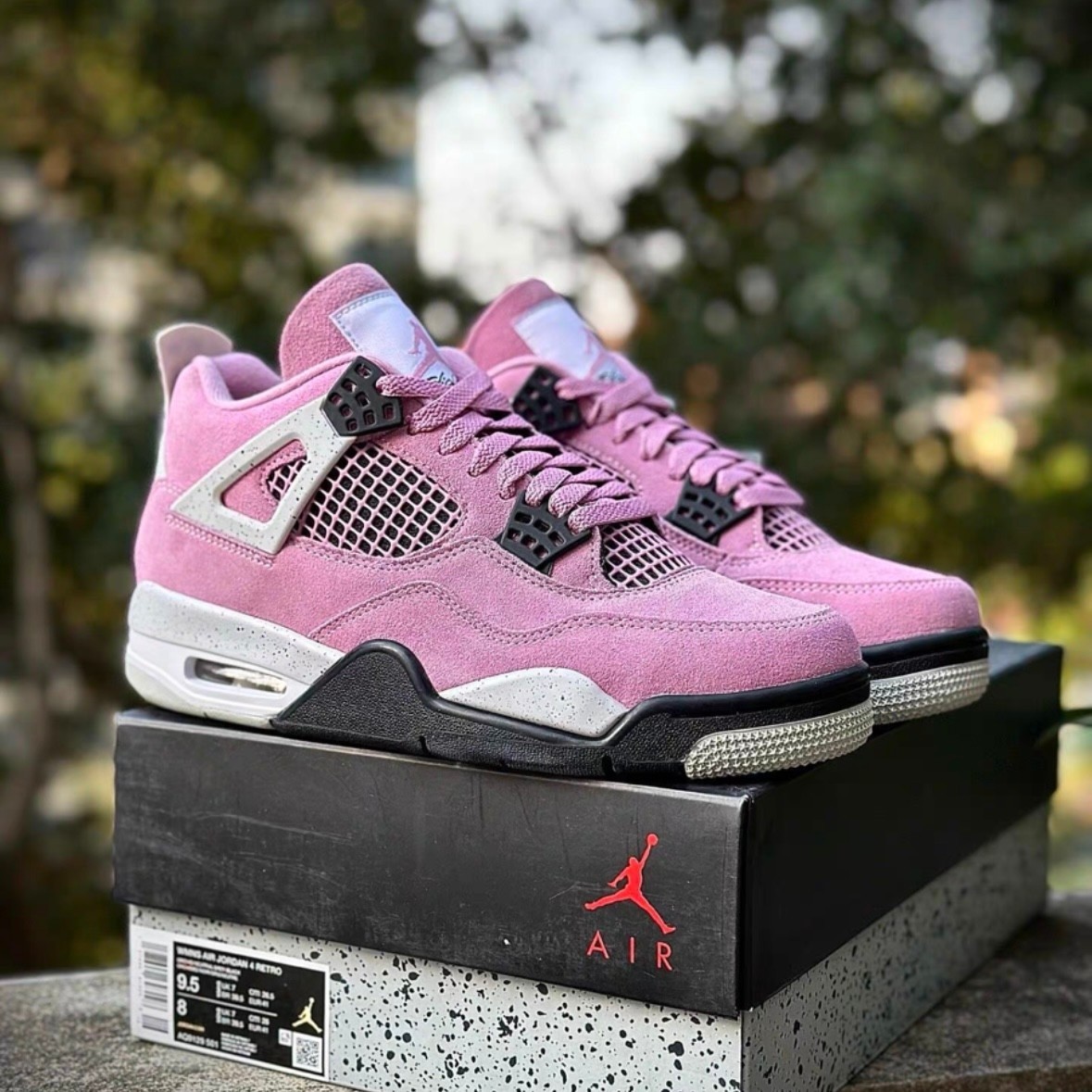Nike Air Jordan 4 “Orchid” Mid Top Retro Women’s And Men’s Basketball Shoes