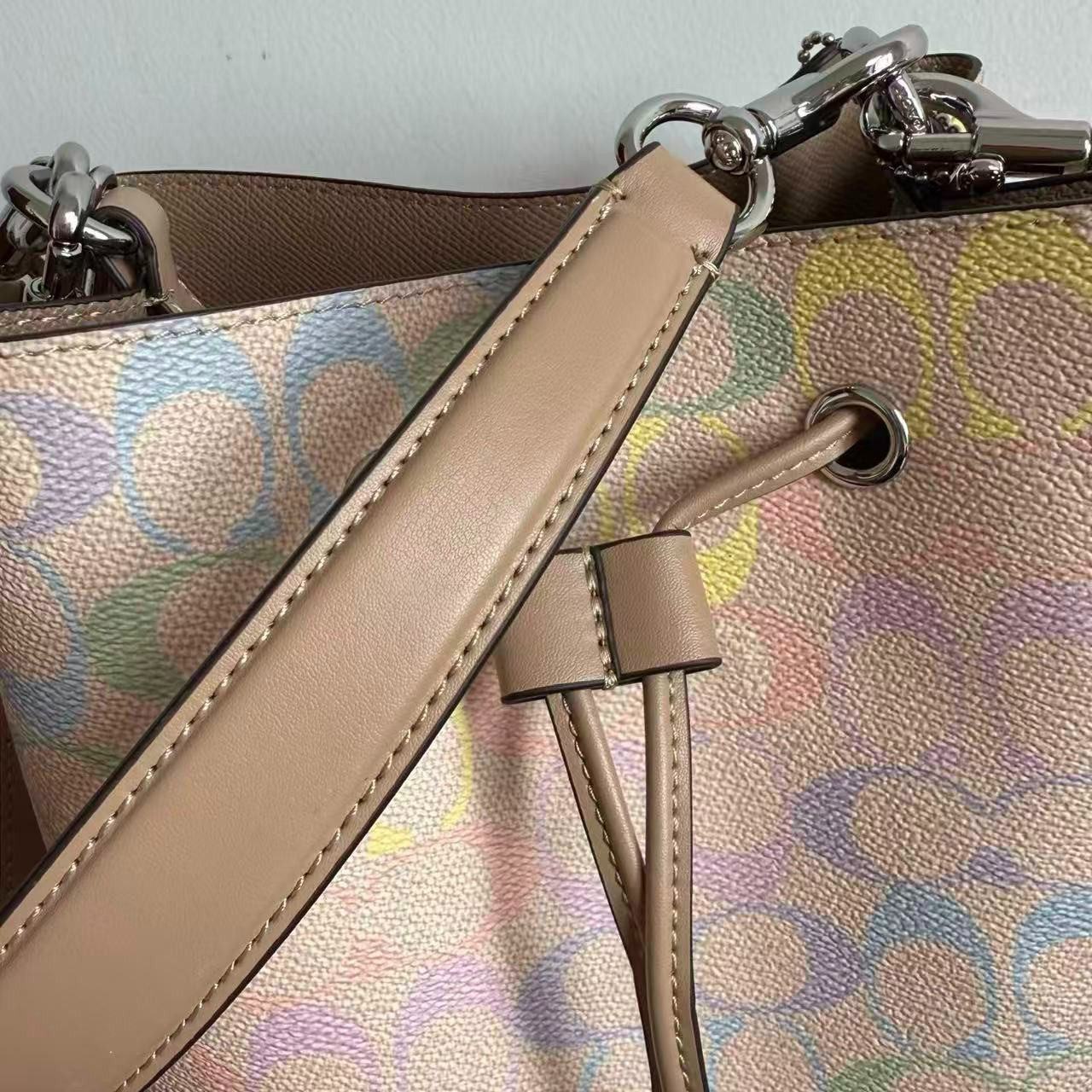 Rainbow Fortune Bucket Coach Shoulder Bag CDA92- Fashionable Crossbody Bag