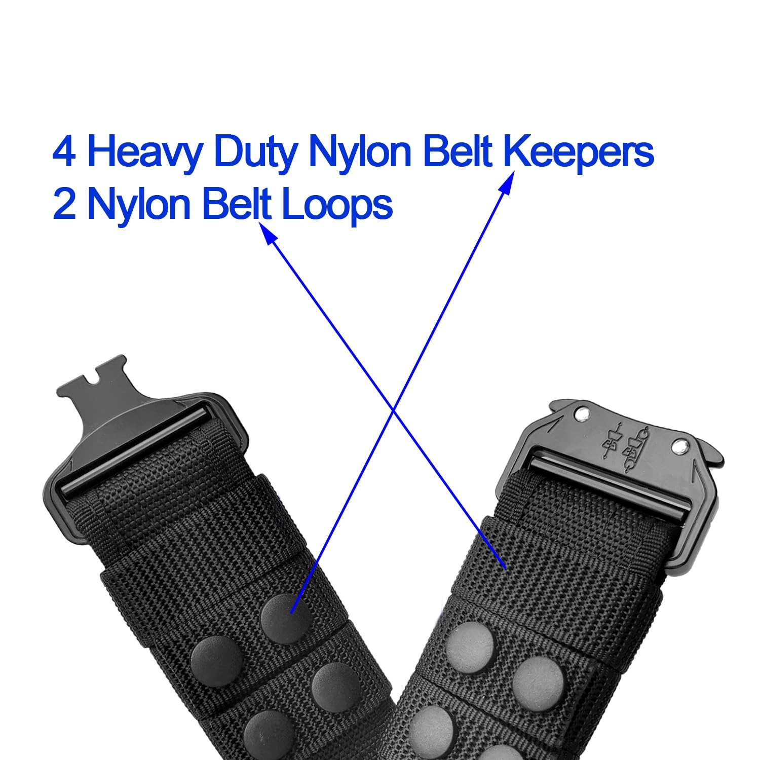 Men’s Tactical Belt Heavy Duty 2 in 1 Nylon Rigger Belt Adjustable Work Belt …