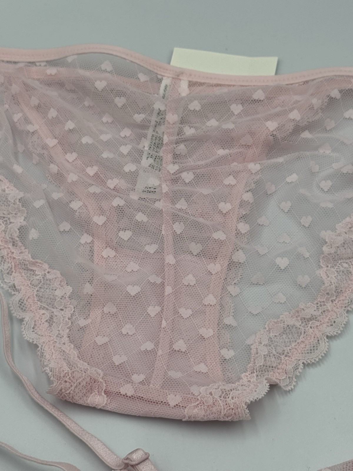 Wild Fable Lace Heart Bralette & Panty Lingerie Set – XXS – XXL Brown & Pink NWT