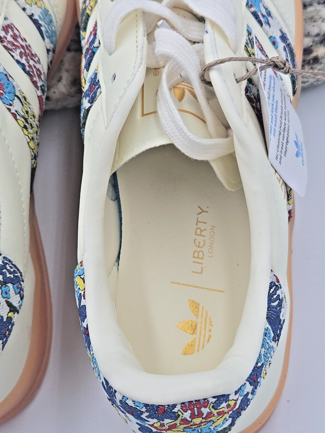 Adidas Gazelle Indoor Liberty London Floral Embroider Unisex Mens – 9.5 JH7370