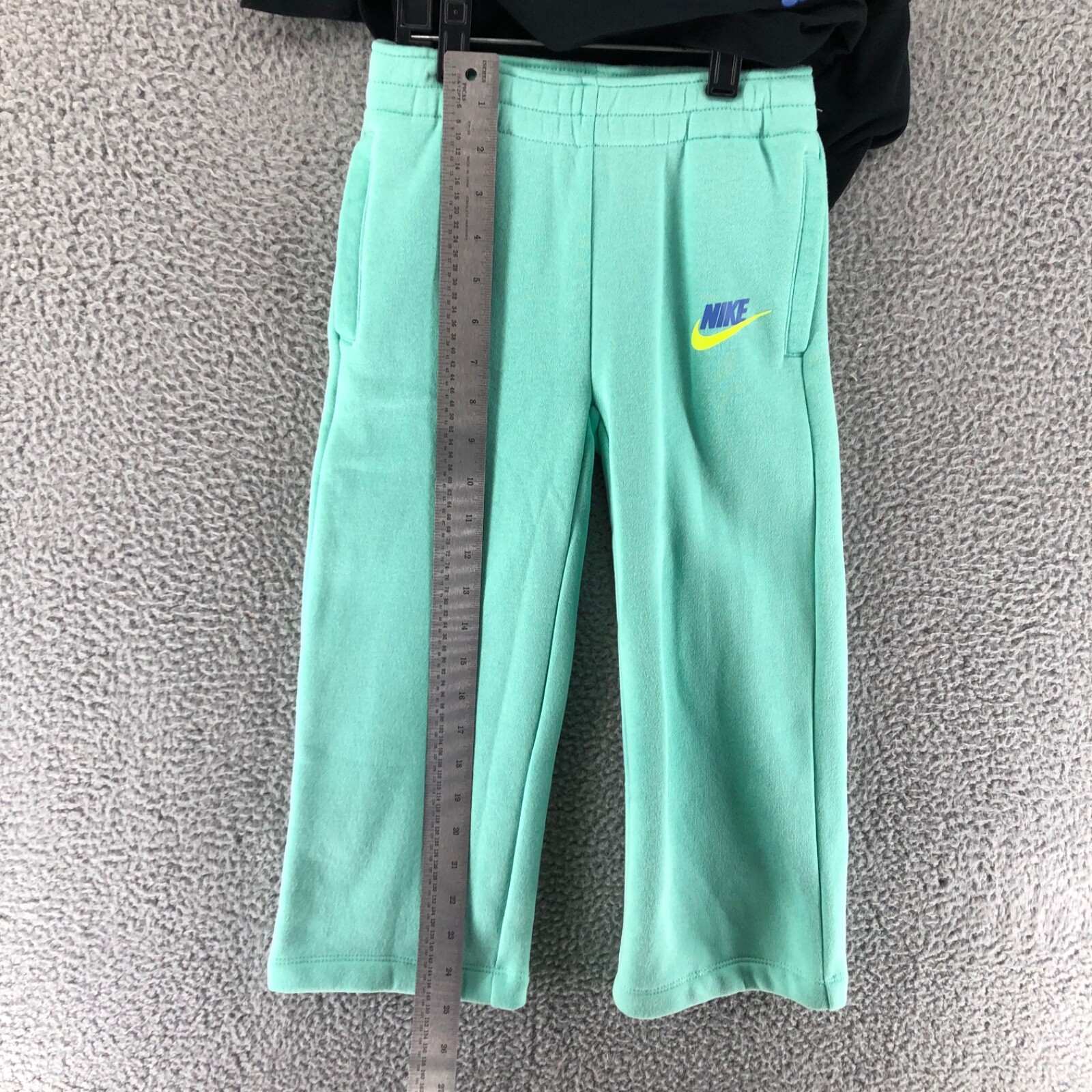 Nike Girls Best Foot Forward Wide Leg Pants Set Black Green Size 5