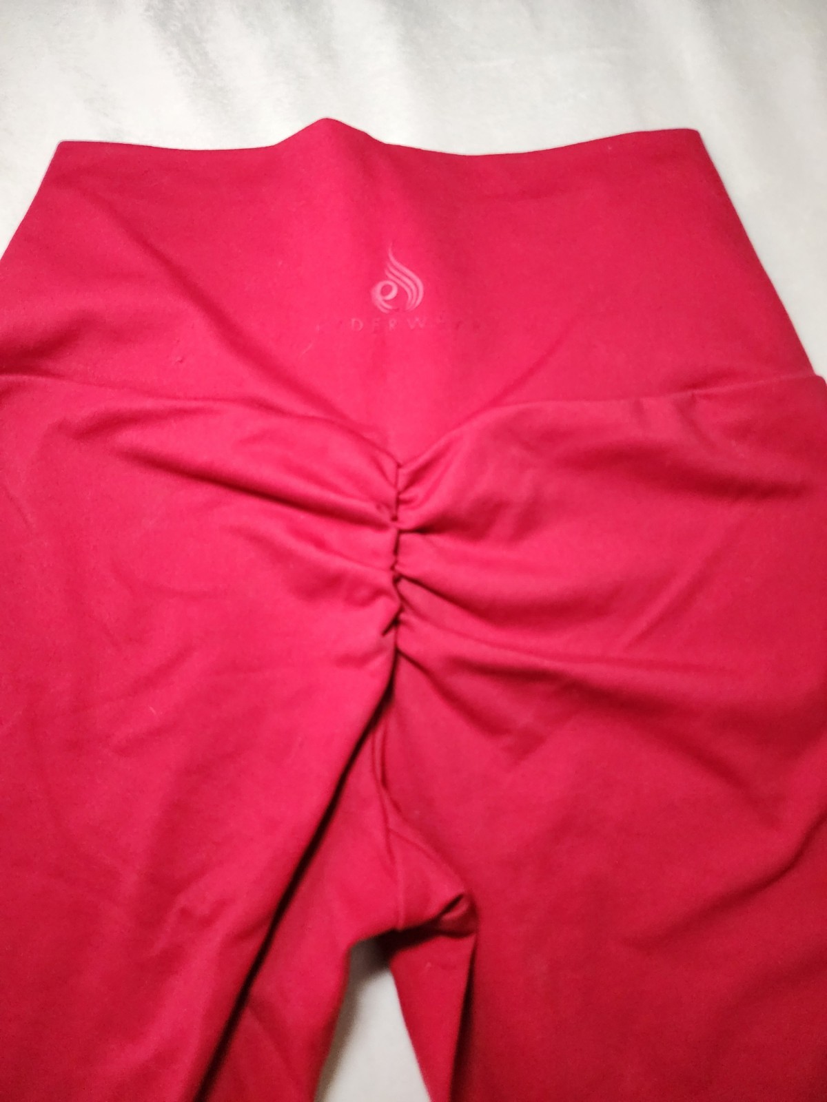 Ryderwear Womens Sm Red Scrunch Butt Leggings High Rise Gym Workout Activewear
