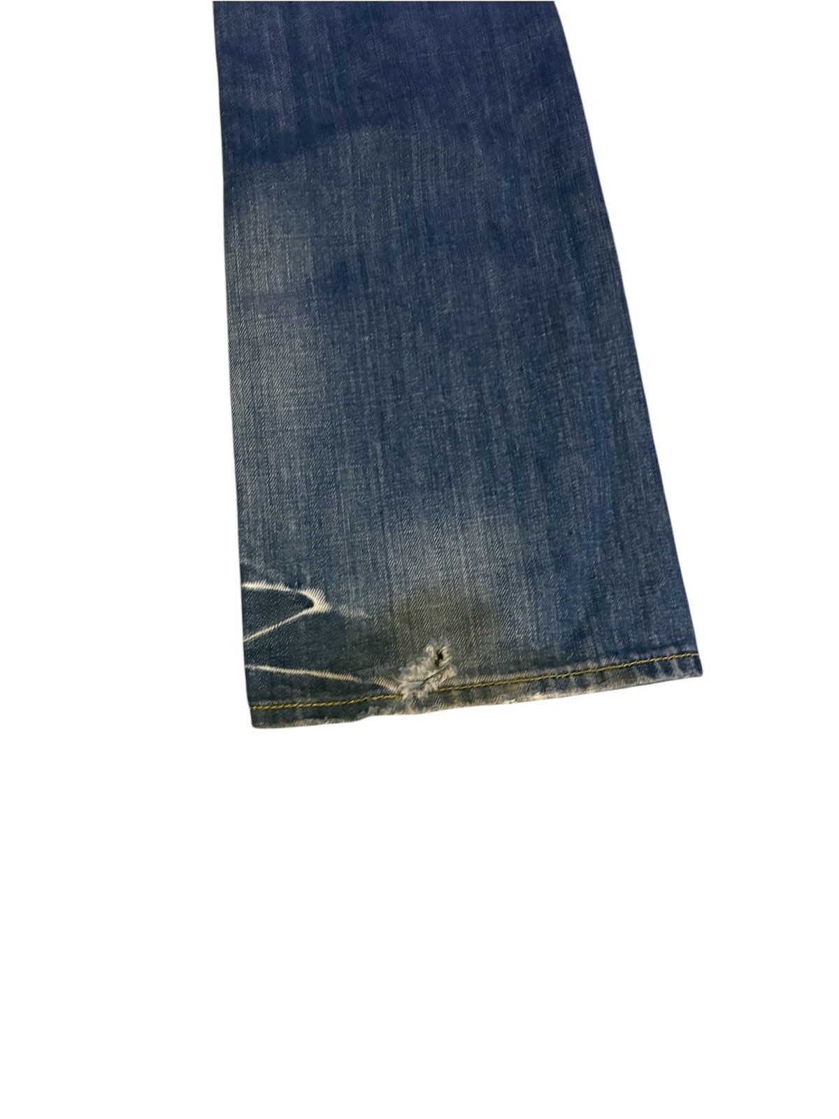 Vigoss Gold Women’s Bootcut Jeans Slim Fit Distressed Blue Denim 5-Pocket
