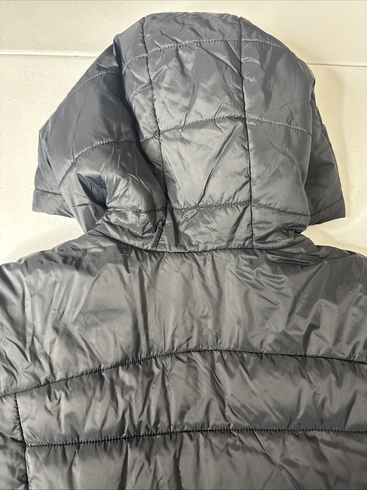Women’s SPYDER Large Black Puffer Full Zip Hooded Nylon Polyester Jacket Coat