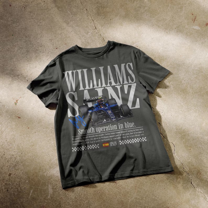 Carlos Sainz F1 T-shirt | Formula 1 | Williams F1 | Formula one merch