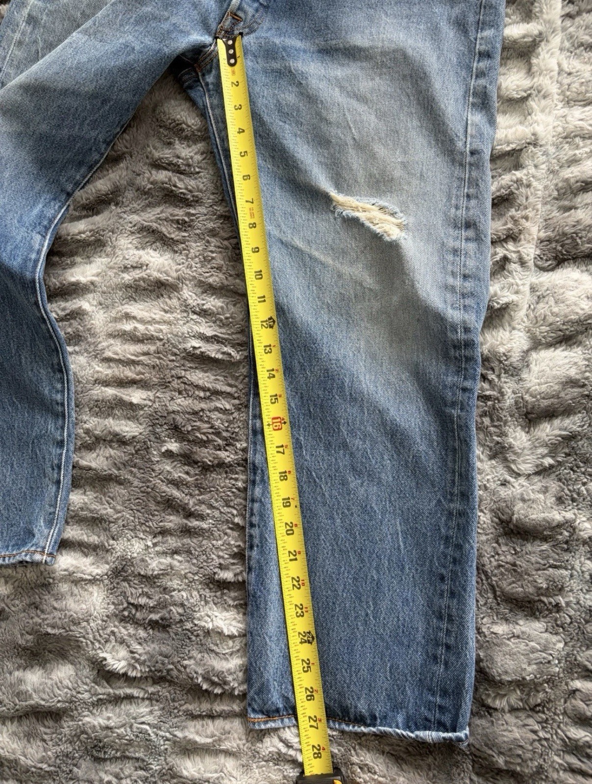 Levi’s 501 Cotton Jeans Blue Casual W38 L30 Inseam 30 Waist 38 00501-0000