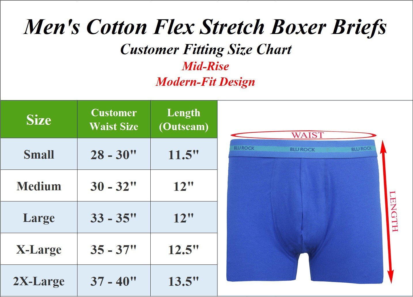 Men’s Stretch Cotton Boxer Briefs (3-Pack) (Sizes: S-2XL) NWT Free Shipping