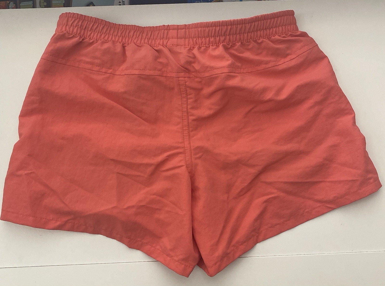 Patagonia Baggies Shorts Girls XL Coral with Pockets and Drawstring Waist
