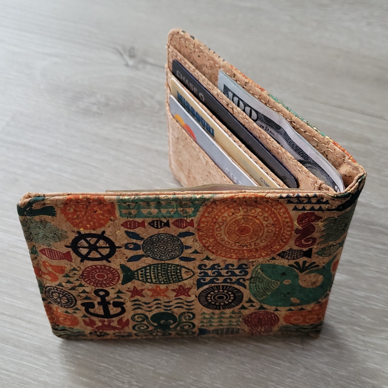 Super Slim Cork Men’s Wallet, Eco-Friendly Sustainable PETA approved V