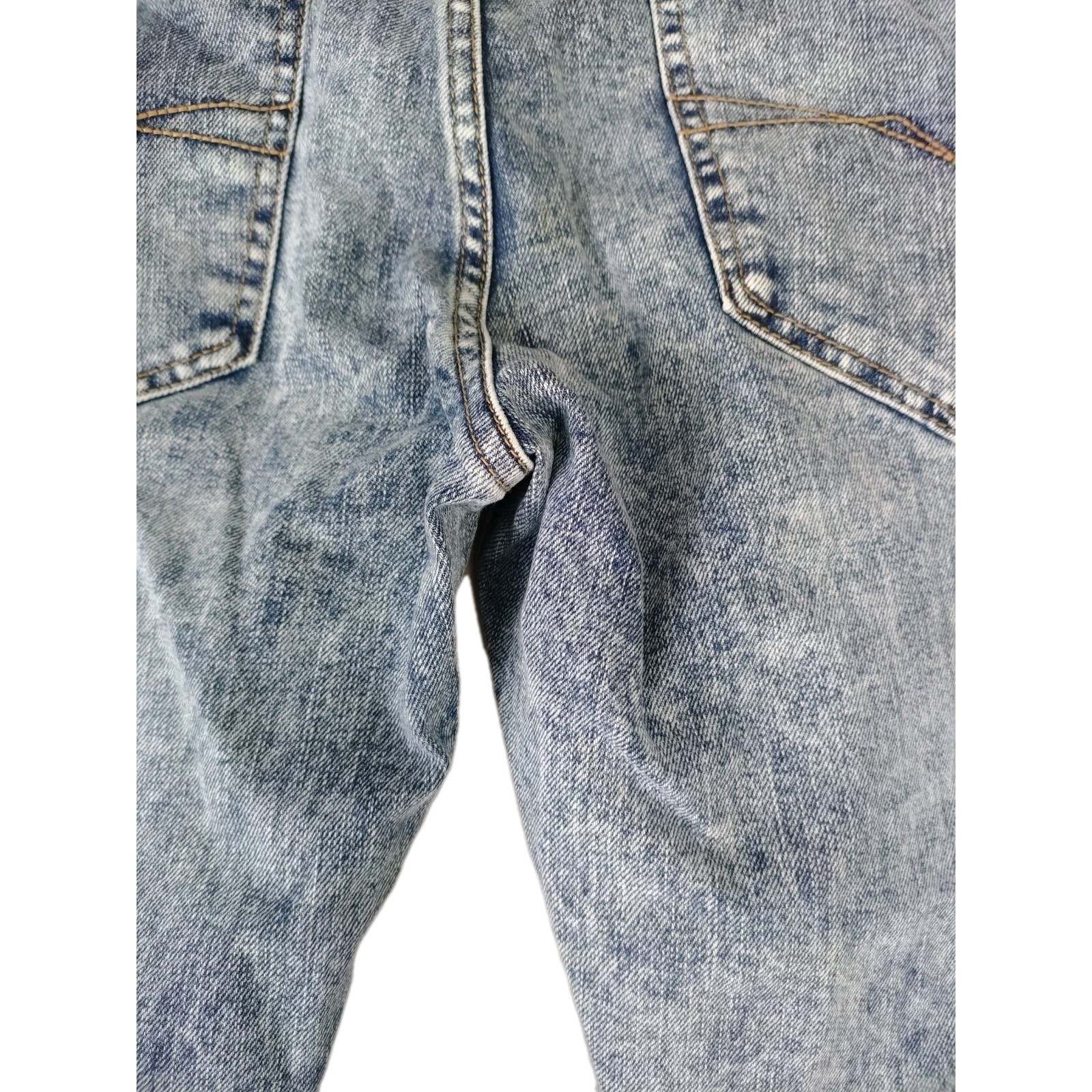 Guess Los Angeles Rise Modern Skinny Stretch Acid Washed Men’s Jeans 36×32