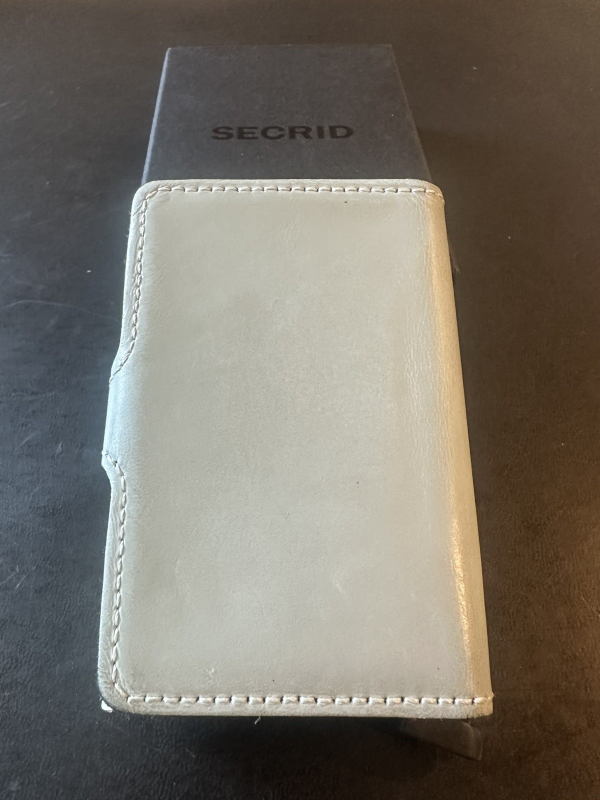 SECRID Men’s Blue Leather Wallet Money Card Holder Minimalist