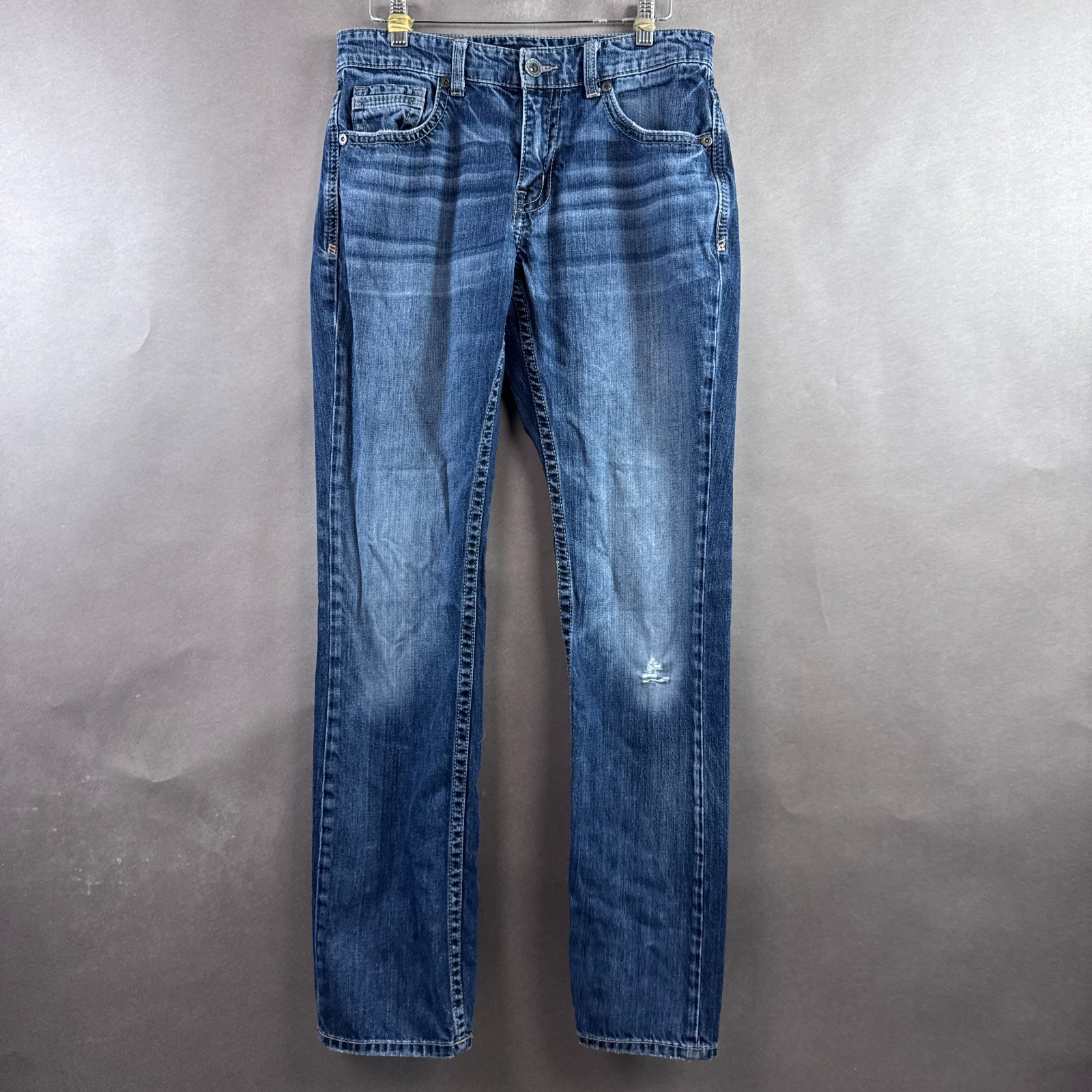 BKE Buckle Jeans Mens 30×32 Blue Jake Denim Pants Faded Washed Out (Tag29x34)