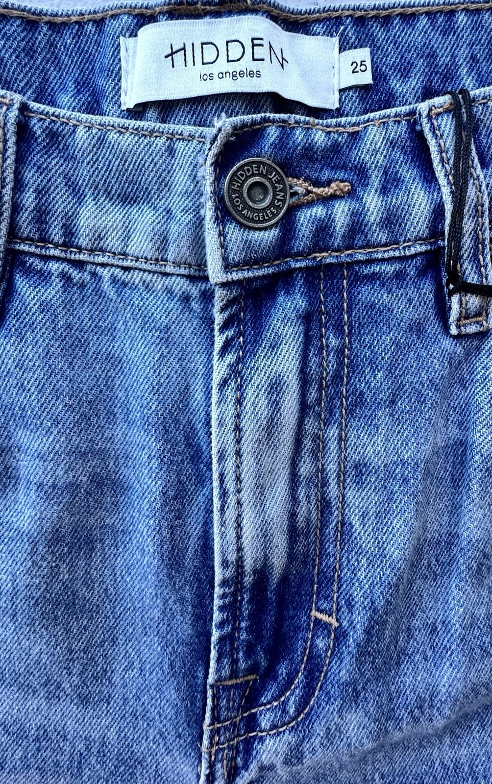 NWT Hidden Los Angeles ALYX Baggy Barrel Jeans High Rise Distressed Womens 25