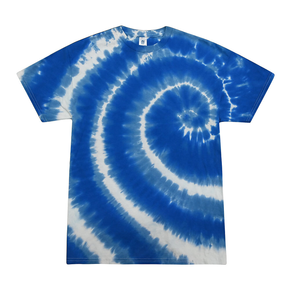 Multi-Color Tie Dye T-Shirts, Kids & Adults Short Sleeve Cotton Colortone