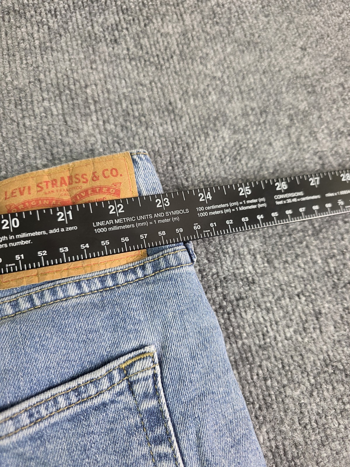 Levi’s 502 Denim Jeans W46 L29 Mens Blue 46×29