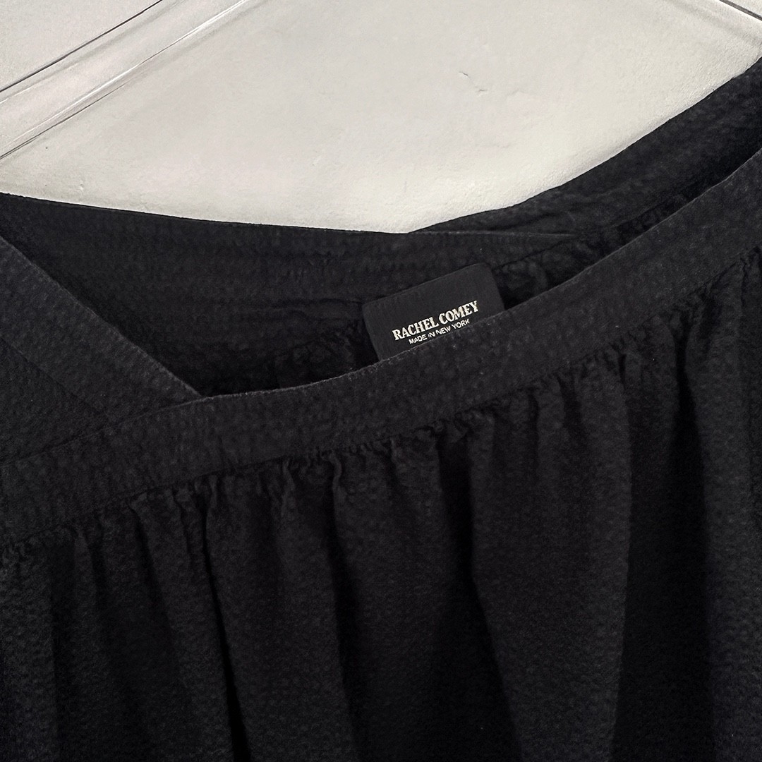 Rachel Comey delirium black cotton top blouse dress la garconne 0 2 XS S