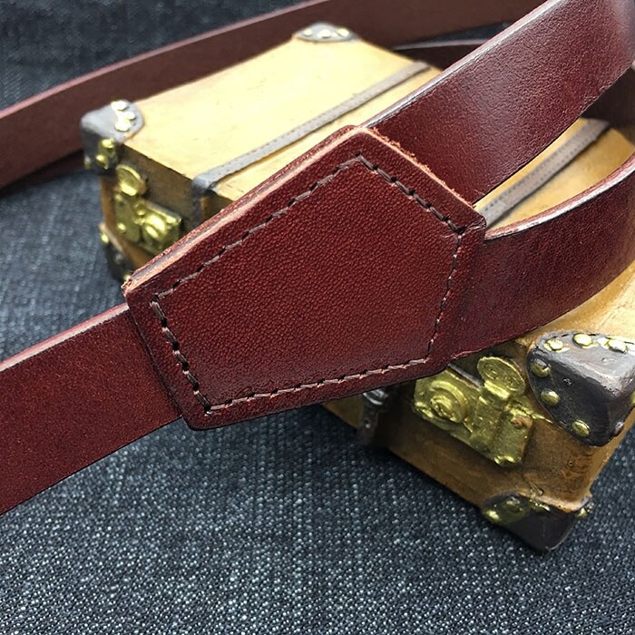 Vintage Leather Adult H Back Suspender For Men Jeans Suit Brass Hook Non Stretch