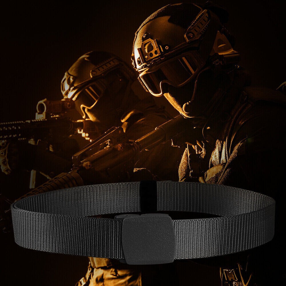 MEN Casual Military Tactical Army Adjustable Quick Release Belts