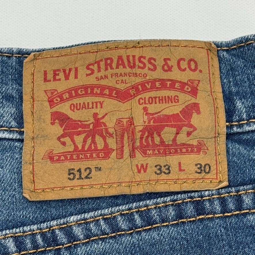 Levi’s 512 Slim Fit Jeans Men’s 33×30 Blue Denim NWT Reclaimed Sustainable