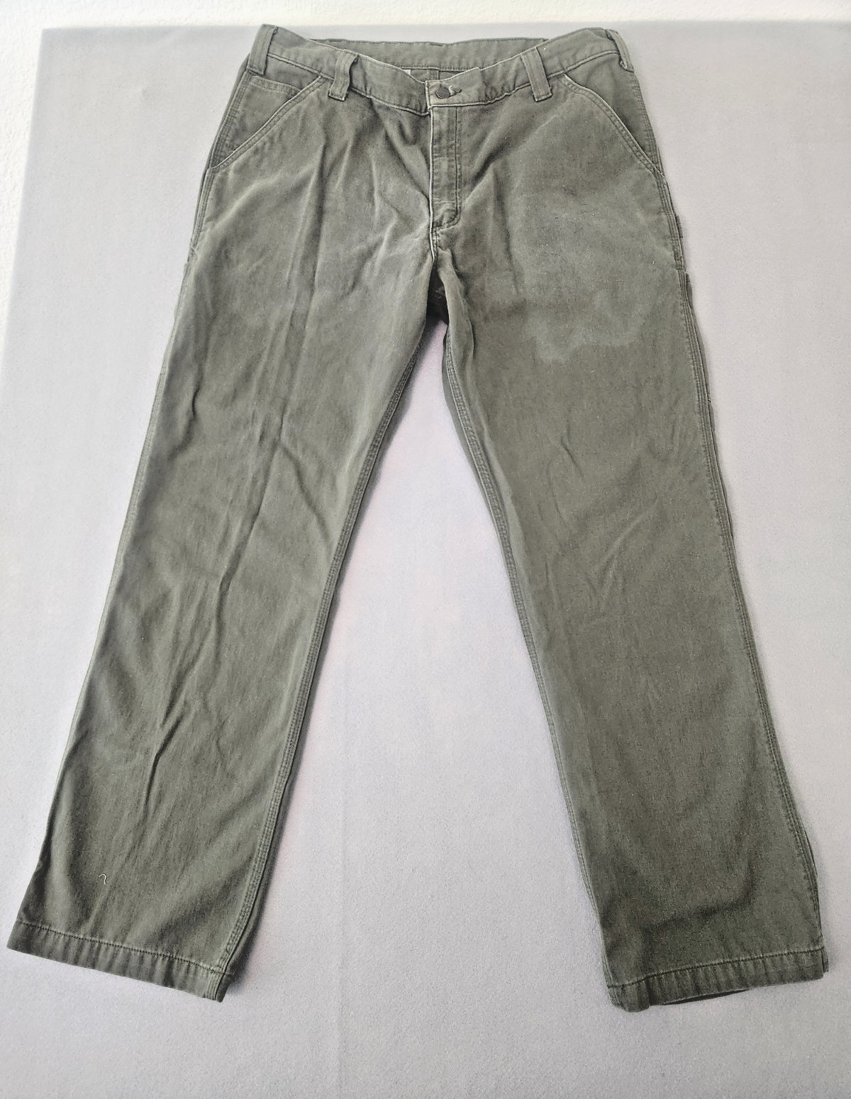 Carhartt B324 ARG Carpenter Relaxed Fit Work Pants Olive Men’s 38X32