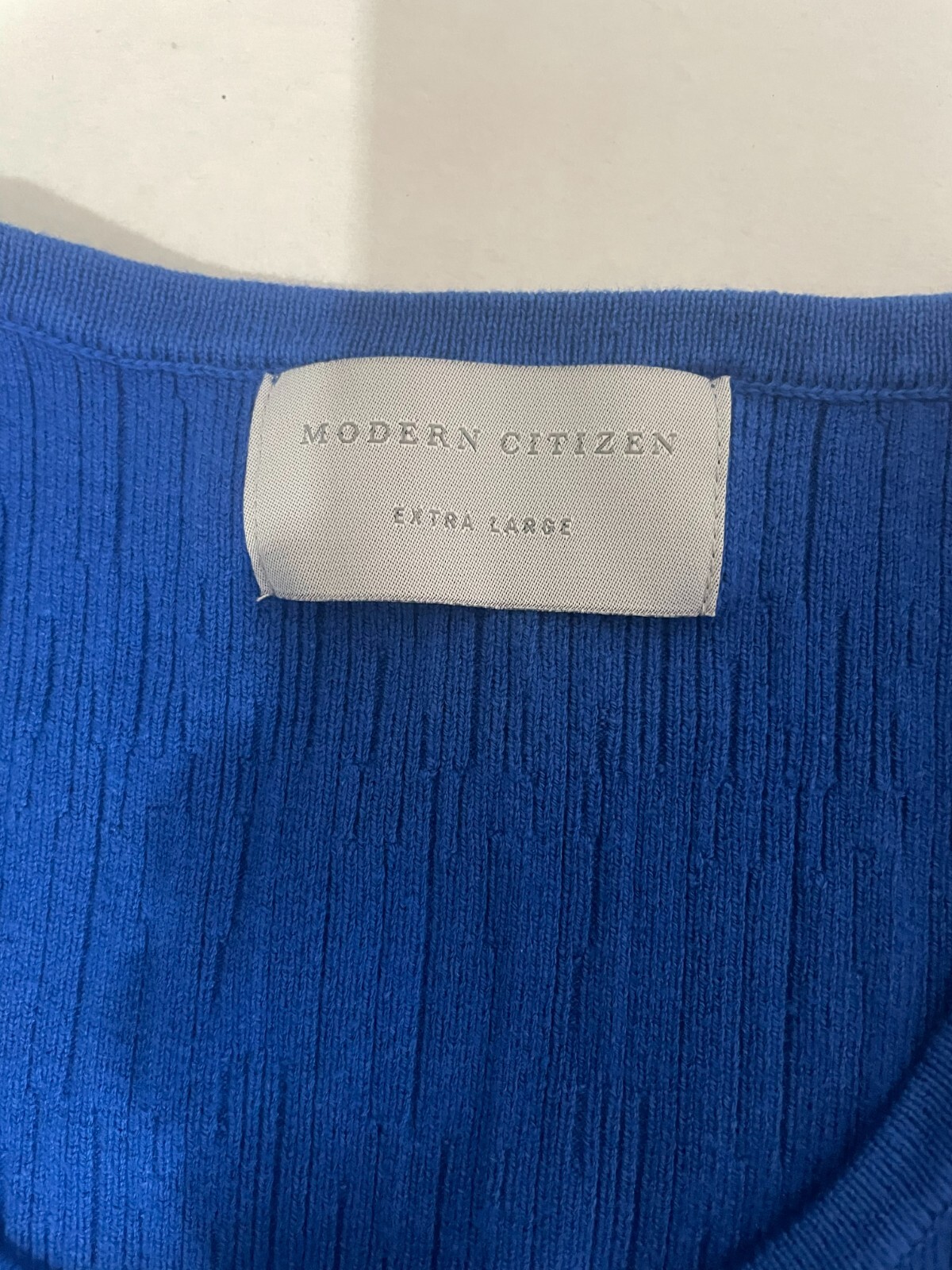 Modern Citizen Women’s Blue Sleeveless Solid Scoop Neck Maxi Dress Size XL