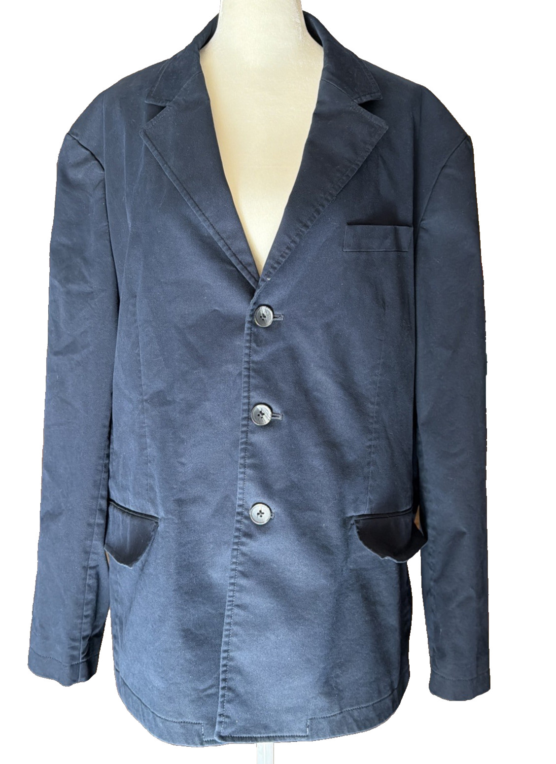 Express Men’s Tuxedo Blazer Regular Fit, Slim, Navy Blue, Size 44