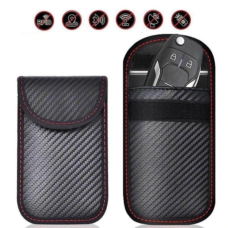 Faraday Bag for Key Fob Car RFID Signal Blocking Pouch Protector Anti-theft