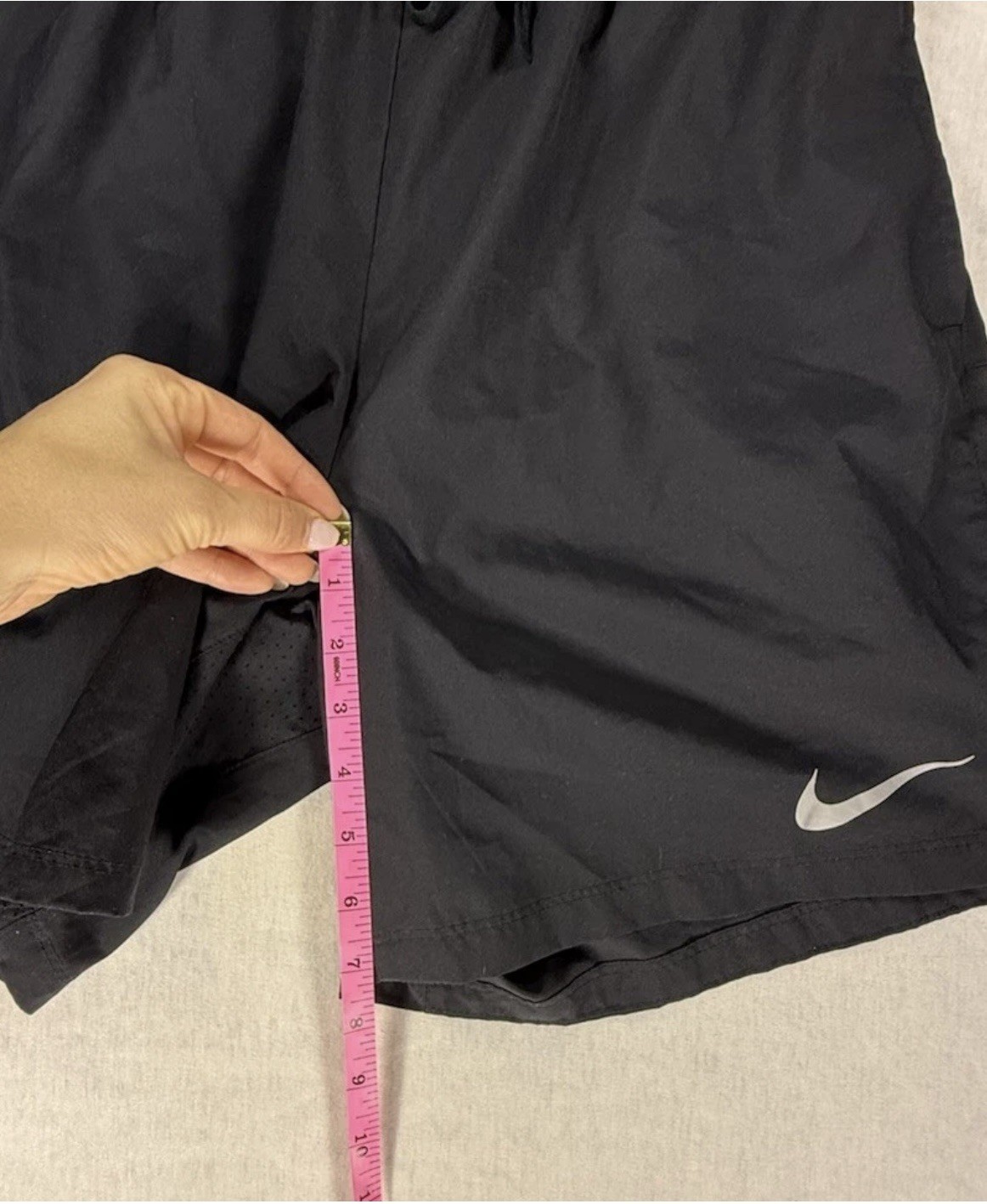 Nike Flex Men Lined Running Shorts Black Large Athletic Wear Workout Drifit #400