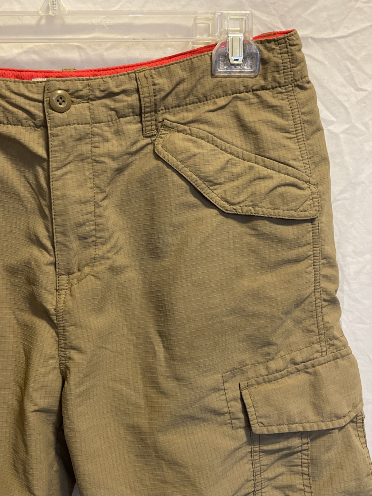 Old Navy Mens Brown Nylon Polyester Cargo Hiking Activewear Shorts Size 34