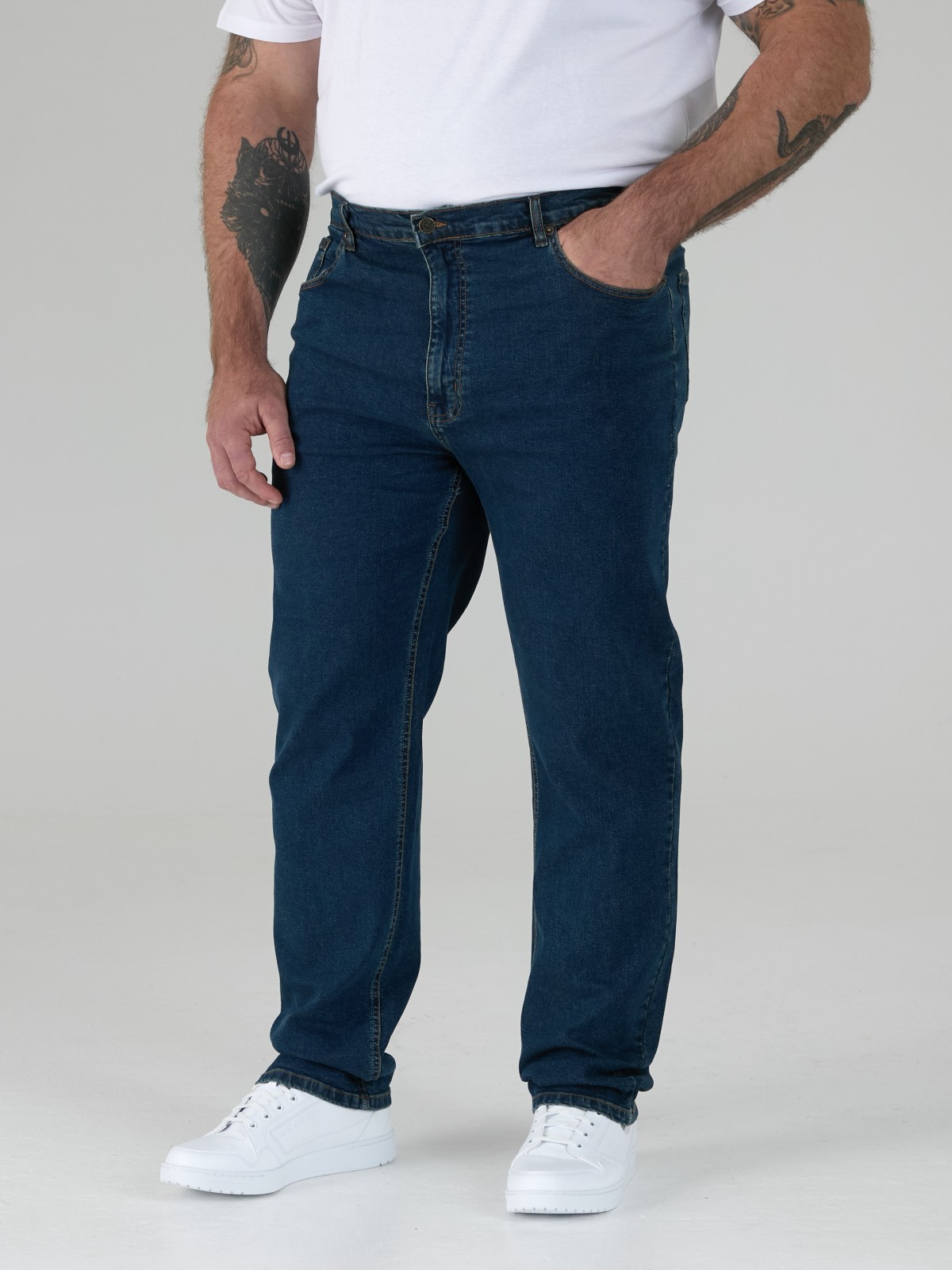 Rockford Mens Blue Stretch Jeans Comfort Fit Carlos 28″ 30″ 32″ 34″-40″ (RJ410)