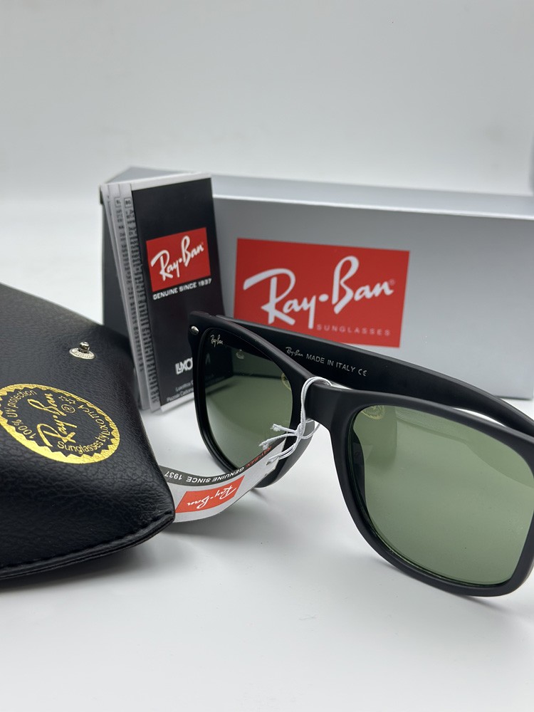 Ray-Ban Inspired Sunglasses Polarized UV400 Black Frame Green Lens Classic