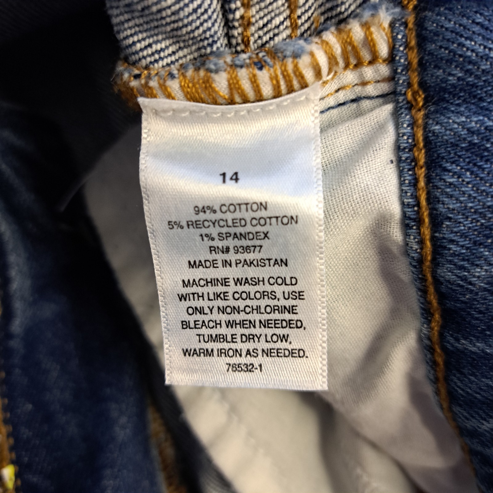 a.n.a. High Rise Wide Leg Jeans Blue Streetwear Skater Baggy Two Tone Womens 14