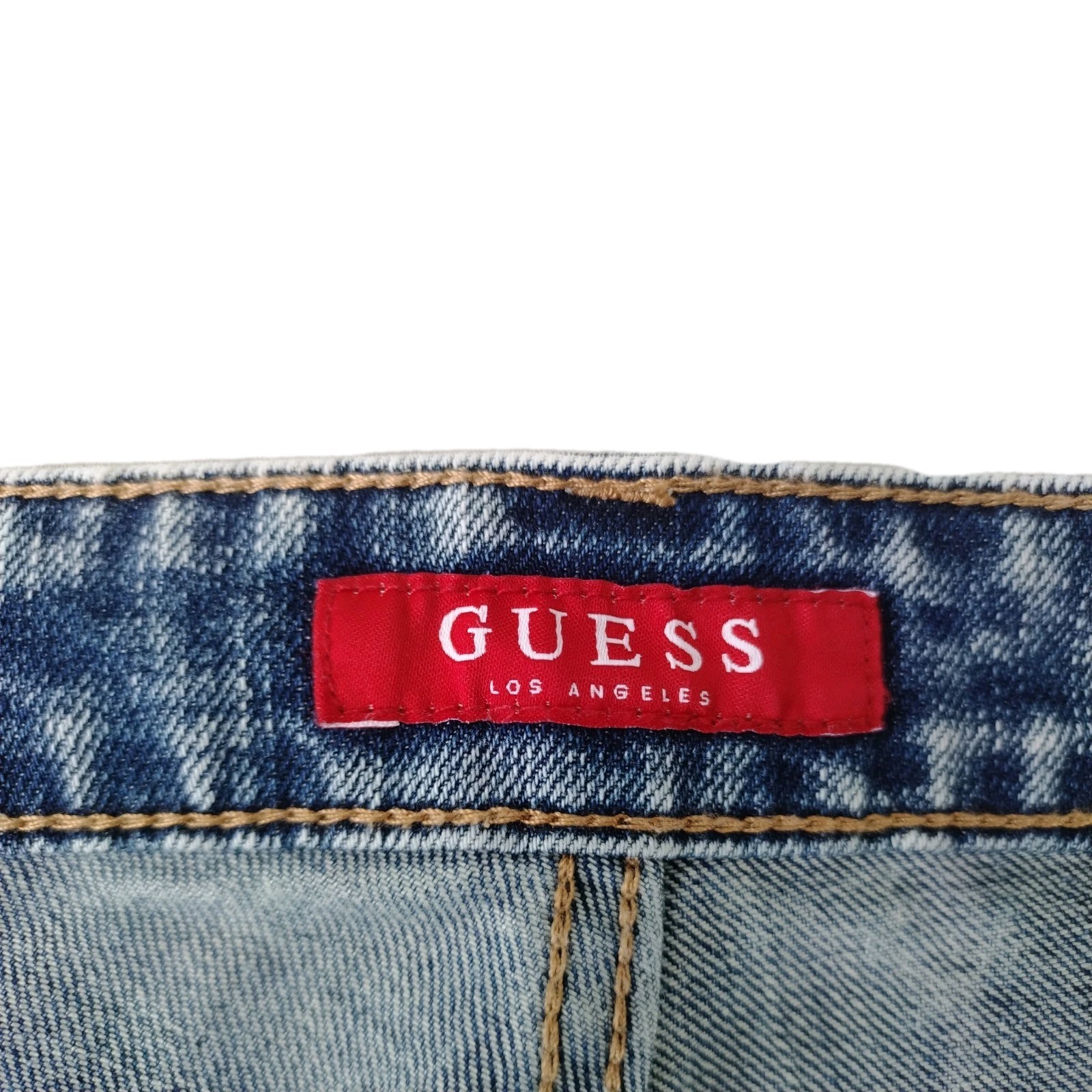 Guess Los Angeles Rise Modern Skinny Stretch Acid Washed Men’s Jeans 36×32