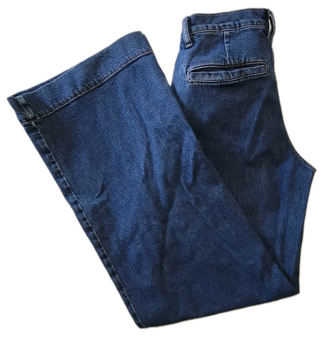a.n.a Womens High Rise Wide Leg Jeans Size 2 Blue Stretch Denim Pants