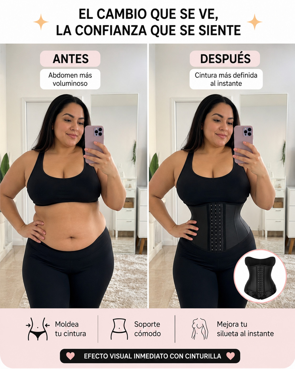 LadySlim Waist Trainer REAL COLOMBIAN Latex Cincher for Women Fajas Colombianas