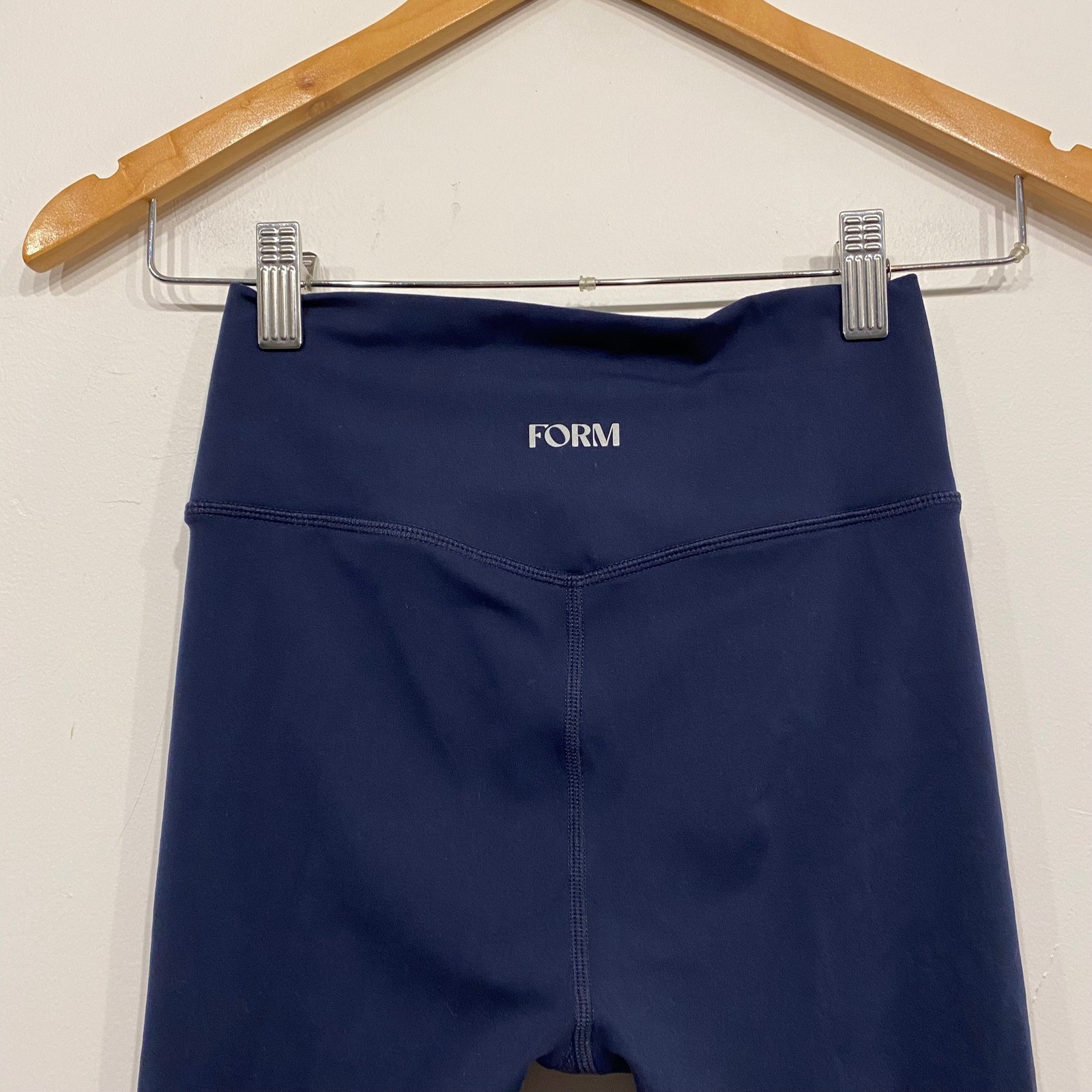 FORM Core Leggings Navy Blue High Waisted Athletic Yoga Pants Womens Small