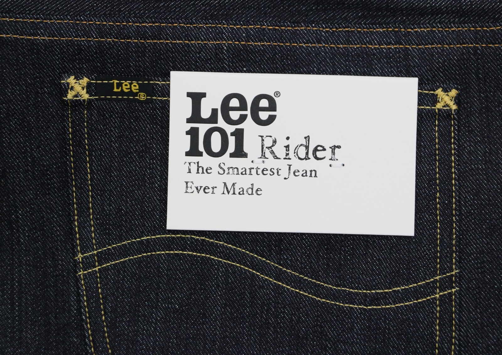 Lee 101 Rider Men’s Jeans Japanese Dry Selvedge Denim 13.75 oz Made in Italy New