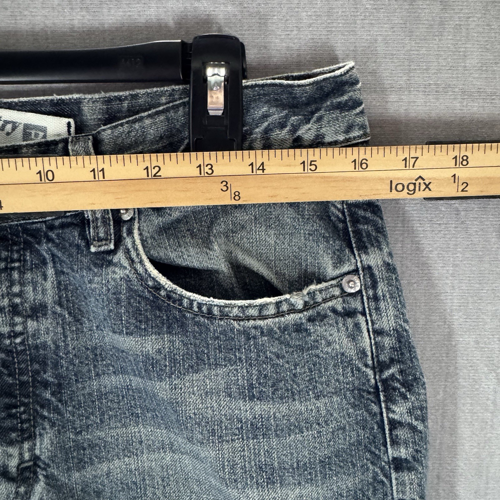 Vintage Diesel KULTER Jeans Men 33×30 Blue Straight Leg Stretch Button Fly Italy