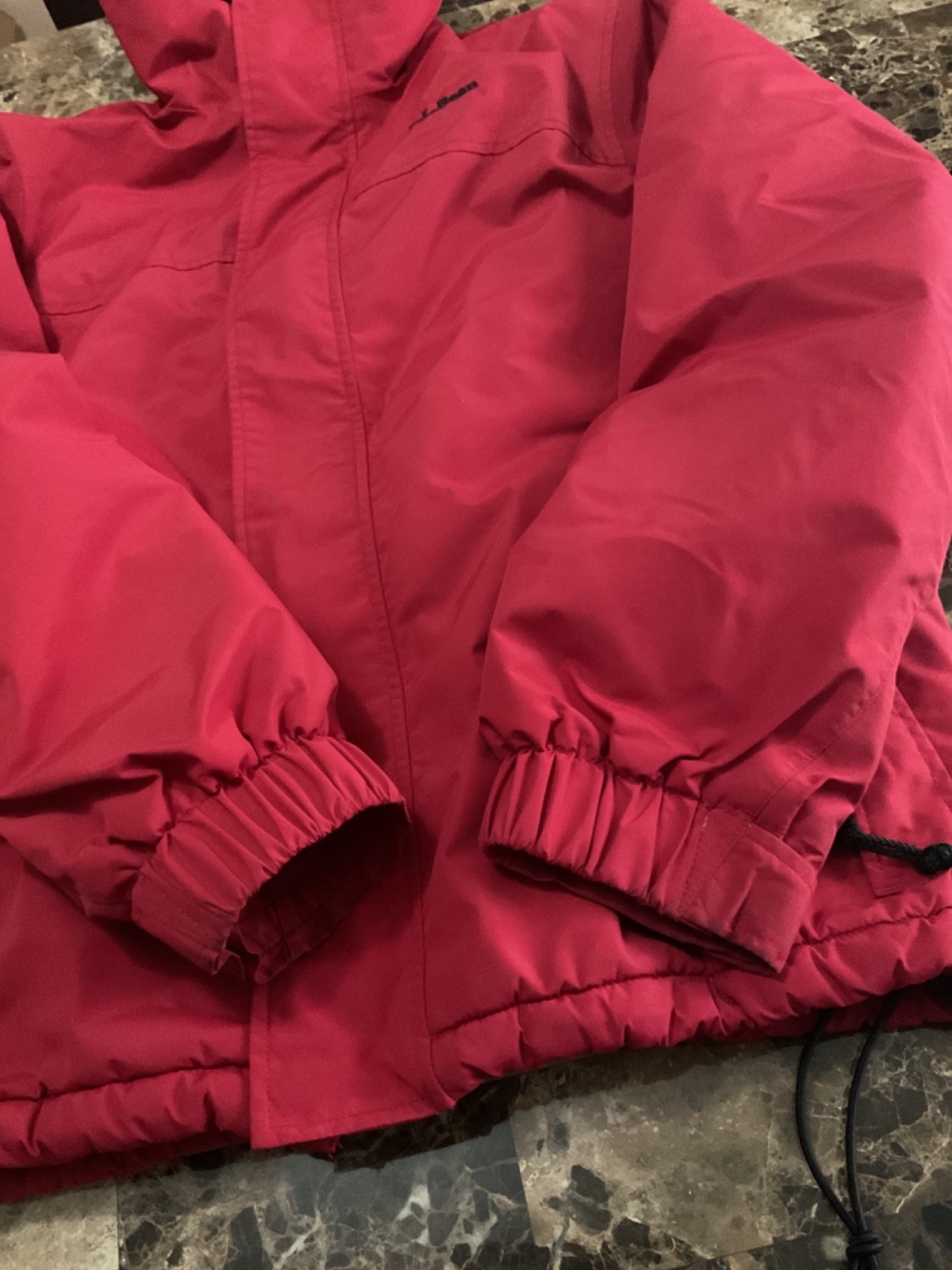 MENS Vintage Eddie Bauer Nylon Polyester red jacket Size Small Gore-Tex polartec