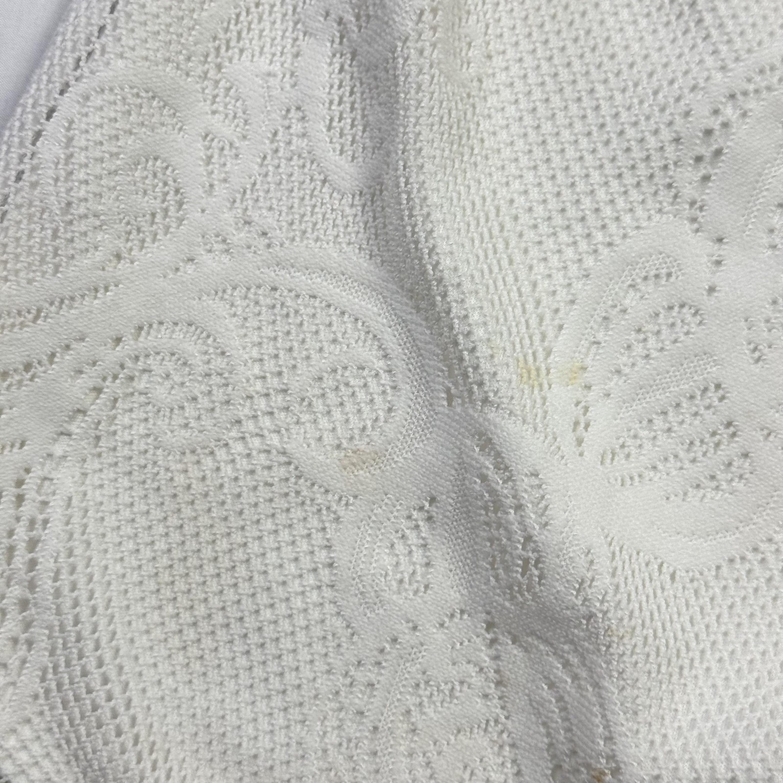 Lilly Pulitzer Top Womens XXS White Lace Off Shoulder Short Sleeve Blouse Poly