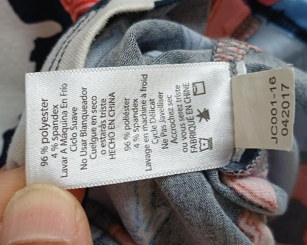 LuLaRoe Women’s XXS Raglan Shirt USA Pattern Multicolor Pre‑Owned