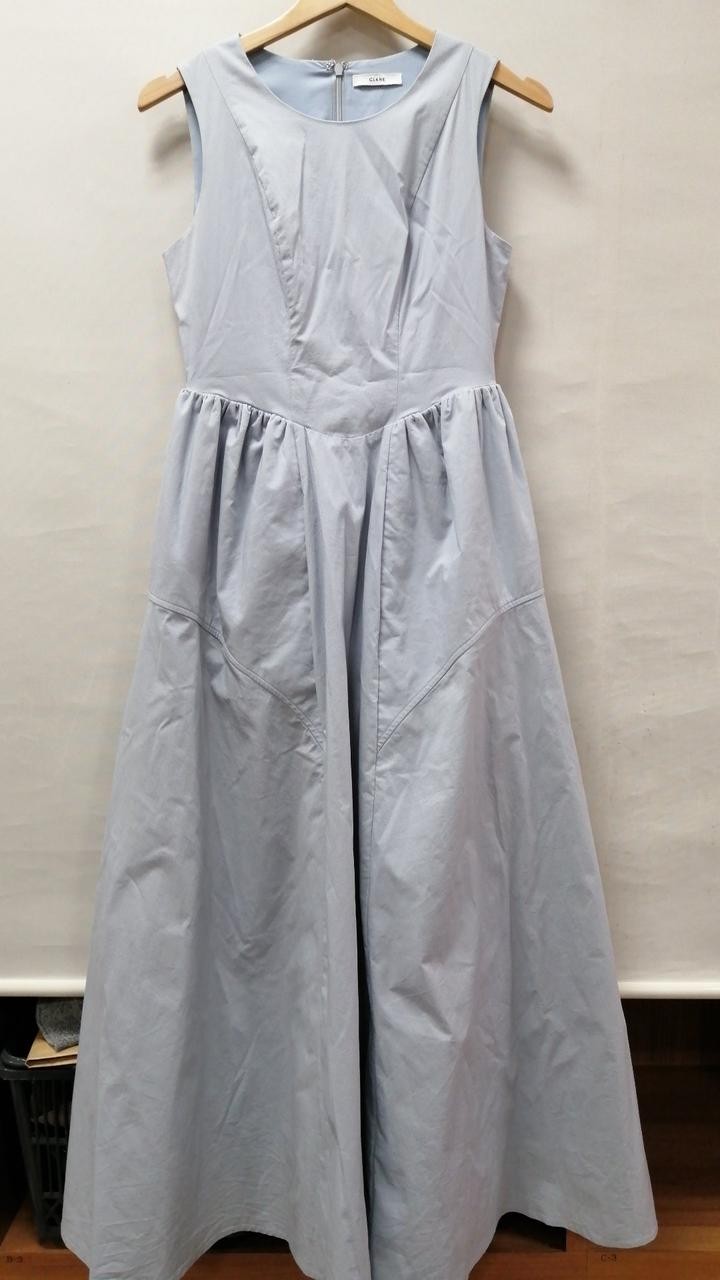 Clane Line Arch Flare Dress Women’s Size 0 Blue 46in Length