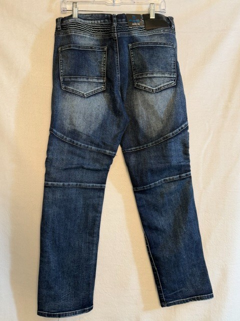 Kno Betta Classic Jeans Moto Biker Distressed Jeans Men’s Size 34 Medium NWT